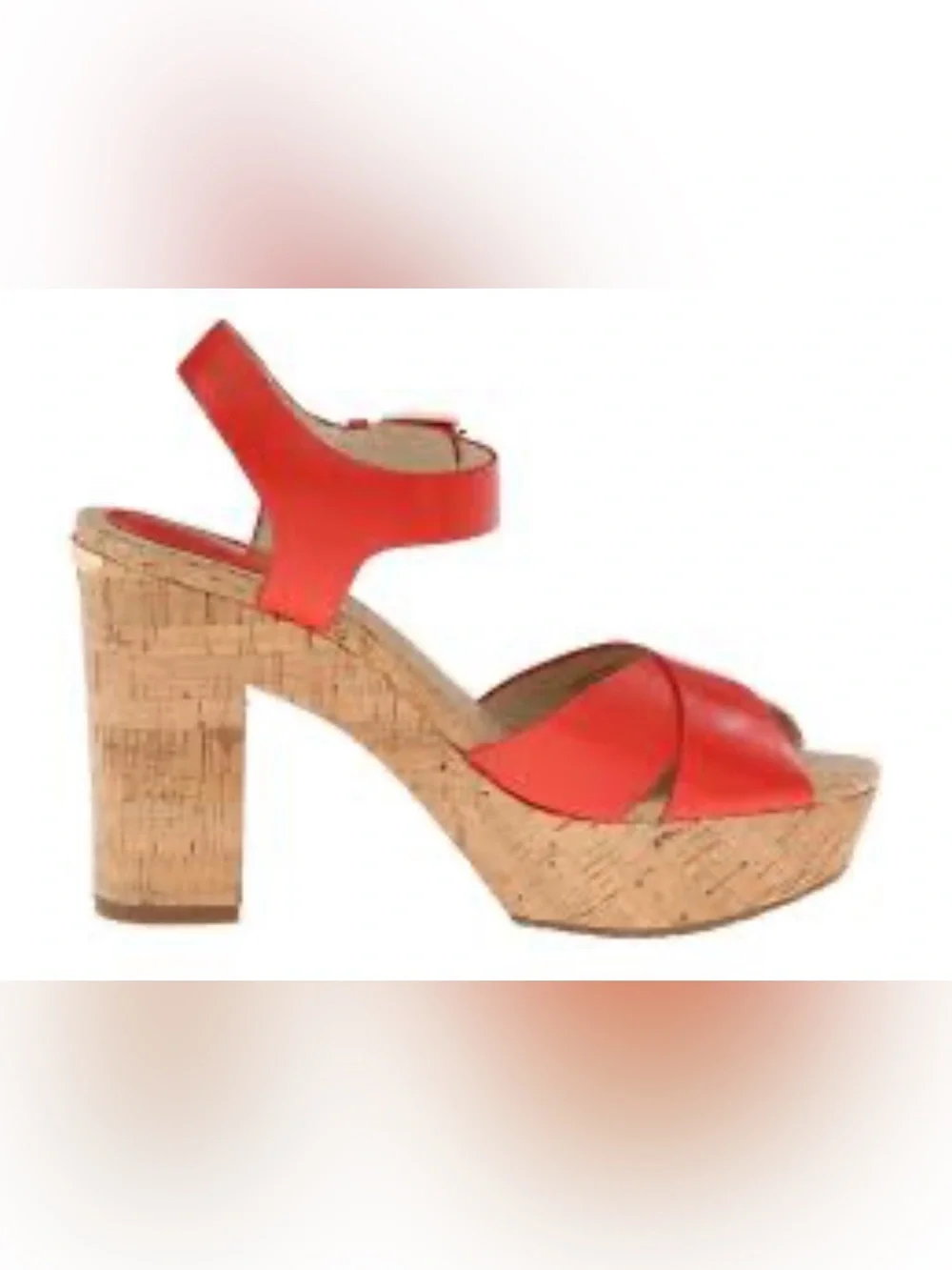 Michael Kors  women’s Classic Coral Strappy Cork Platform Sandals size 6.5